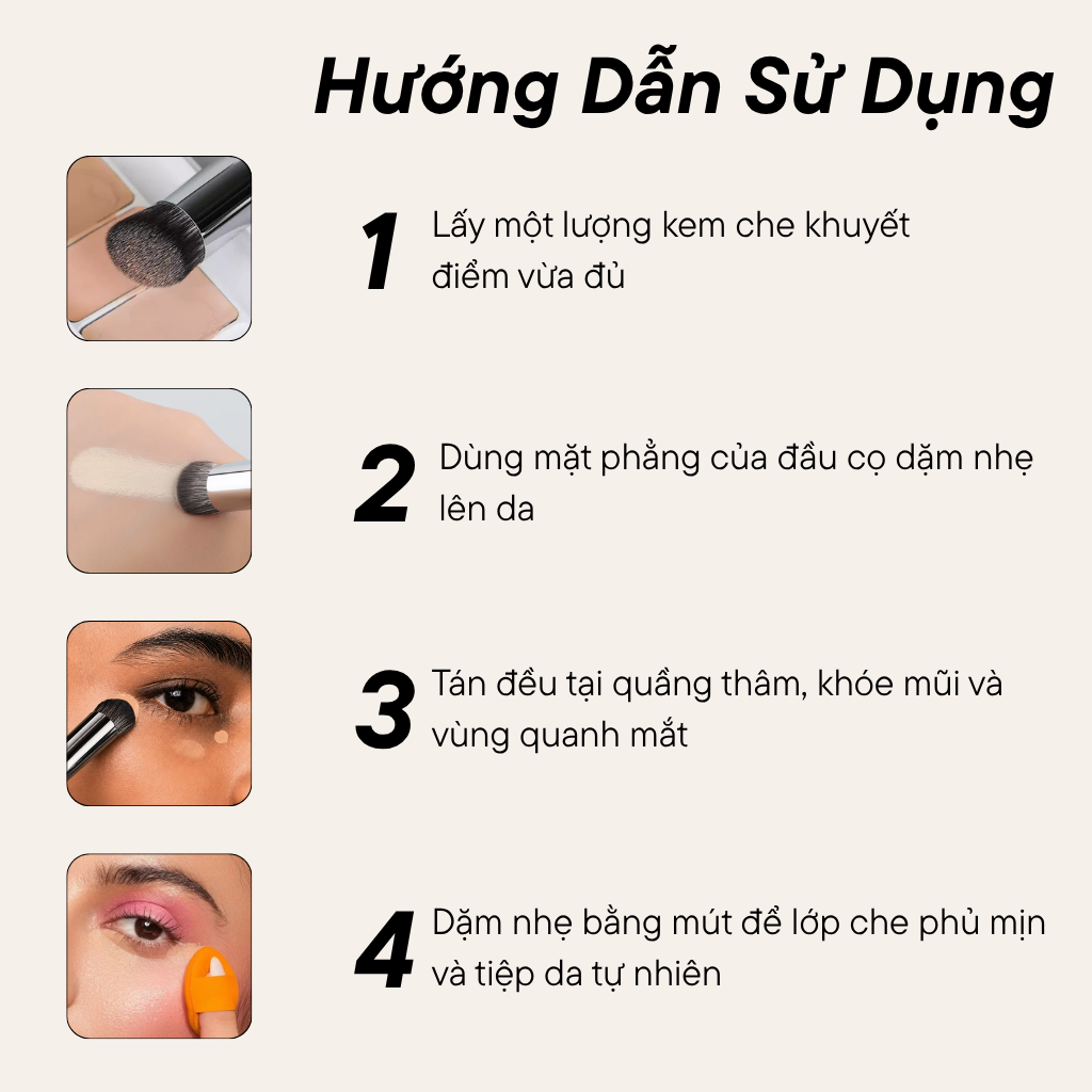 Cọ Che Khuyết Điểm BH Cosmetics Concealer Brush BH307